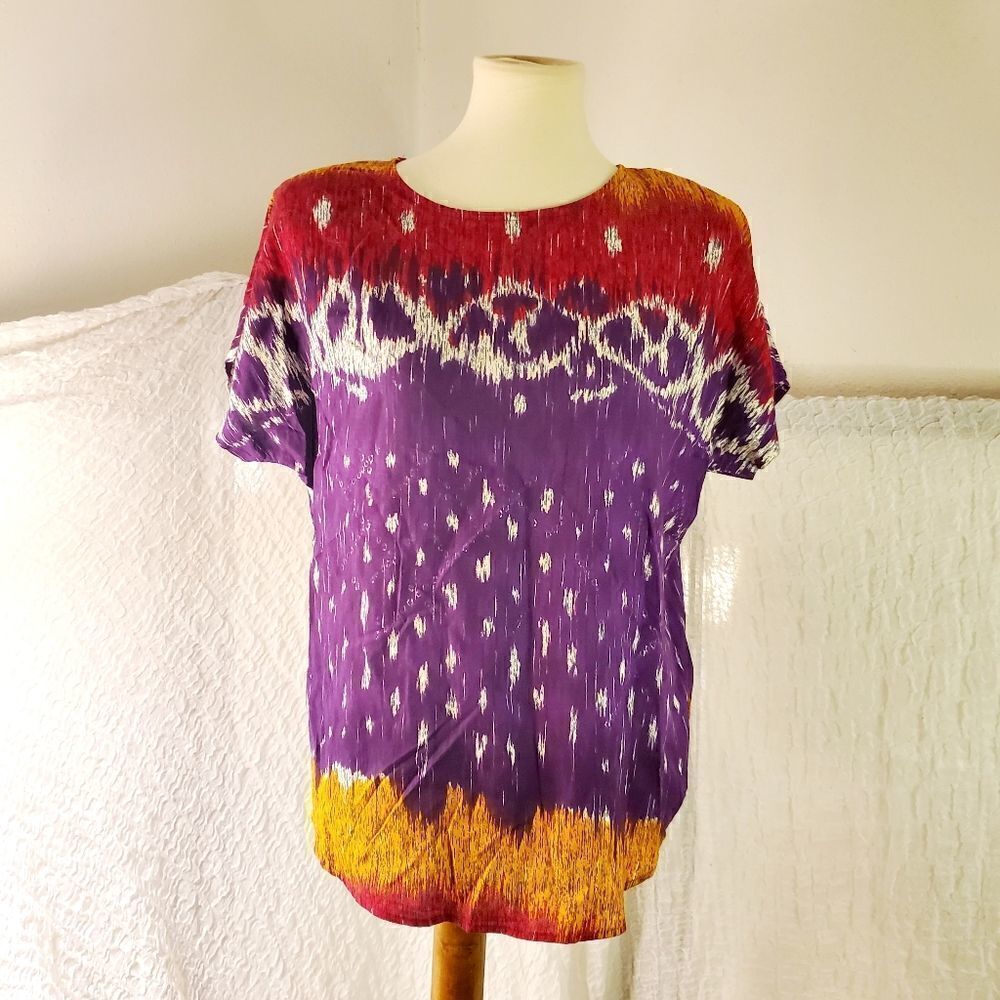 Authentics VTG Boho Top Size Medium - Picture 2 of 10
